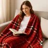 Betz Kuscheldecke MODENA 150x200cm Farbe Karo rot Produktbild-Vorschau 4