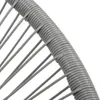 vidaXL Sedia da giardino moon chair in rattan grigio Anteprima dell’immagine prodotto 12
