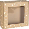 Quadratische Mailer-Box mit Sichtfenster, Geschenkschachtel Produktbild-Vorschau 2