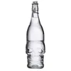 Wasserflasche Totenkopf aus klarem Glas 1L Flasche Schädel Produktbild-Vorschau 2