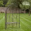 CLP Gartenpavillon aus Eisen halbrund Rosie, Halbpavillon Produktbild-Vorschau 2
