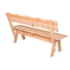 Massivholz Gartenbank 3-Sitzer mit Rückenlehne - 150 x 62 Produktbild-Vorschau 7