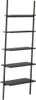 vidaXL Žebříkový regál s 5 policemi černý 64x34x185,5 cm Náhled obrázku produktu 5