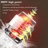 Close-up of a motor with illustrated airflow, featuring text highlighting its power and features. Náhled obrázku produktu