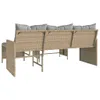 The Living Store Gartensofa in L-Form mit Tisch und Kissen Produktbild-Vorschau 7