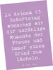 Mr. & Mrs. Panda Ansichtskarte Spruch 63. Geburtstag Freude Produktbild-Vorschau 1