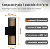 SSC-LUXon REVALO Wandlampe schwarz gold IP65 für Innen & Produktbild-Vorschau 4