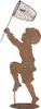 Clayre & Eef figura decorativa bambino 33x13x88 cm metallo Anteprima dell’immagine prodotto 3