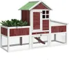 vidaXL Clapier pour lapins Moka 170x63x113 cm Pin massif Voir les images du produit 3