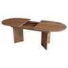 A wooden dining table with an extended top, shown from a side-angle. Náhľad obrázku produktu