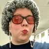 Zimowa peruka dla dzieci mała babcia kręcone włosy kapelusz Podgląd zdjęcia produktu 5