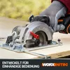 Aku kotoučová pila WORX 20V WX531.9 bez baterie a nabíječky Náhled obrázku produktu 6