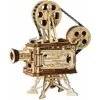 RoboTime 3D drevený mechanický filmový projektor Náhľad obrázku produktu 15