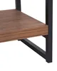 BELIANI Bücherregal Dunkler Holzfarbton Schwarz MDF Platte Produktbild-Vorschau 6