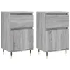 vidaXL Sideboards 2 Stk. Grau Sonoma 40x35x70 cm Produktbild-Vorschau 3