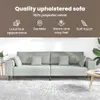 vidaXL Pohovka Svetlosivá 250 x 77 x 76 cm Zamat Náhľad obrázku produktu 5