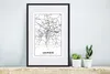 MuchoWow® Gerahmtes Poster Leipzig - Karte - Stadtplan Produktbild-Vorschau 4