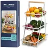 WELLHAUS 3-Etagen Obst Etagere aus Kohlenstoffstahl – Produktbild-Vorschau 1