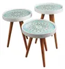HOOZ® 3er Set Beistelltisch stapelbar & zusammenschiebbar – Produktbild-Vorschau 6