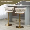 Abrihome Barhocker 2er-Set, Gepolstert Barstühle mit Produktbild-Vorschau 1