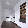 A modern hallway with a ceiling light, doors, and a decorative shelf. Produktbild-Vorschau