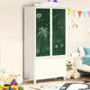 vidaXL Kreidetafel Kleiderschrank mit Tür ROROS Weiß 90 x Produktbild-Vorschau 3