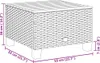 vidaXL Tuintafel Beige, 55x55x36 cm, polyrotan, acaciahout Productafbeelding-voorbeeld 8
