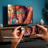 A TV screen and a smartphone are shown side-by-side, both displaying the same image of a smiling woman. The text suggests seamless streaming from the smartphone to the TV. Produktbild-Vorschau