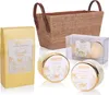 A collection of bath and body products arranged on a white background. Produktbild-Vorschau