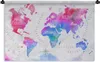 MuchoWow® Wandteppich Wandbehang Farben - Weltkarte - Produktbild-Vorschau 1