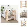 vidaXL Bücherregal/Raumteiler 80x35x91 cm Massivholz Kiefer Produktbild-Vorschau 1