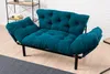 Hanah Home, Nitta - Petrol Blue, Schlafsofas, Produktbild-Vorschau 2