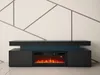 MIRJAN24 Mobiletto TV EF 2D Glossa con camino, fiamma Anteprima dell’immagine prodotto 2