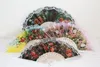 120 Fächer spanisch weiß Blumen bunt pvc Flamenko Produktbild-Vorschau 2
