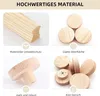15 Stück Möbelknöpfe Holz, Holzknöpfe Kommode, Knauf Ho-lz Produktbild-Vorschau 3
