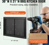 SucceBuy BBQ-Zugangstür, 762 x 533 mm, doppelte Produktbild-Vorschau 2