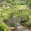 DanDiBo ponte da giardino in metallo con ringhiera antica Anteprima dell’immagine prodotto 8