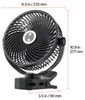 VEVOR Mini Ventilator mit Clip, Tischventilator mit LED, Produktbild-Vorschau 8