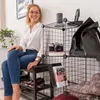 Relaxdays – drátěný regálový systém, 6 přihrádek, otevřený Náhled obrázku produktu 2