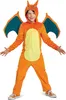 Pokemon Kinderkostüm Glurak Pokémon Luxus orange - 140/152 Produktbild-Vorschau 1