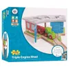 Bigjigs Rail Dreifach-Depot mit Toren Produktbild-Vorschau 2