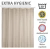 WENKO Tenda da doccia Vasca da bagno antimuffa Beige Anteprima dell’immagine prodotto 5