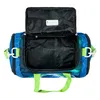 An open duffel bag with a soccer ball pattern. Náhľad obrázku produktu