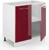 Spülenunterschrank Vicco Fame-Line Bordeaux Hochglanz 80 cm Produktbild-Vorschau 5