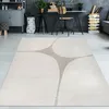 Wohnzimmerteppich minimalistisch Hoch-Tief-Effekt im Produktbild-Vorschau 1