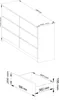 Komoda AKORD K140 Biała 138 cm 6 szuflad kolor Biały mat Podgląd zdjęcia produktu 7