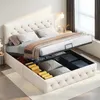 UnboxG Polsterbett 140x200 cm Beige mit Stauraum, Produktbild-Vorschau 3