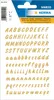 HERMA Buchstaben Sticker A-Z Folie wetterfest gold 2 Blatt Produktbild-Vorschau 1