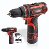 A cordless drill and its charger are displayed against a white background. A smaller, identical drill is shown in the lower left corner. Produktbild-Vorschau