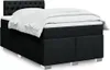 vidaXL Boxspringbett mit Matratze Schwarz 120x190 cm Stoff Produktbild-Vorschau 2